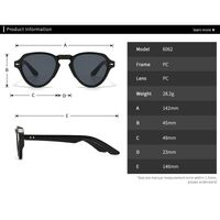 Plastic round sunglasses Elit 6062-EL