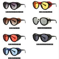 Plastic steampunk round sunglasses for men Elit 0046-EL