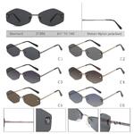 Rimless polarized metal sunglasses with nylon lenses Eberhard EH21088