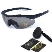Safety shockproof tactical goggles +3 caps DGSR11