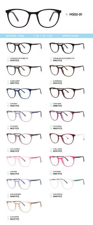 TR-90 plastic frames for glasses MS02-01