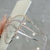 Combined frame (metal + TR90) with Blue Ray Cut protection lenses and flex MAMO S11506