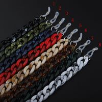 Acrylic non-slip chain, with 12 colors, for glasses and masks GB039