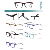 Plastic frames for glasses, acetate lamination with spring hinges Big City BL-2841