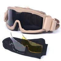 Safety shockproof tactical goggles +3 caps 军迷眼镜dxgs