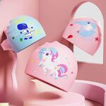 Silicone waterproof swimming cap for kids 550-YU
