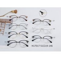 Оправа полуободковая комбинированная (металл + TR90) с линзами Blue Ray Cut MAMO H17017