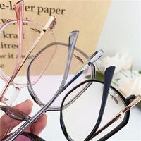 Hybrid frame, metal + TR90, with Blue Block coating SANTA M8014