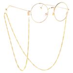 Gold-colored metal non-slip chain, for glasses and masks GS002