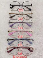 Metal frame for glasses with spring hinges Defile D1239AJ