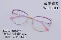 Оправа металл + TR90 ультратонкая с флексом Wilibolo TR3002