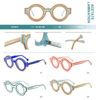 Plastic frames for glasses, acetate lamination Big City CH3213
