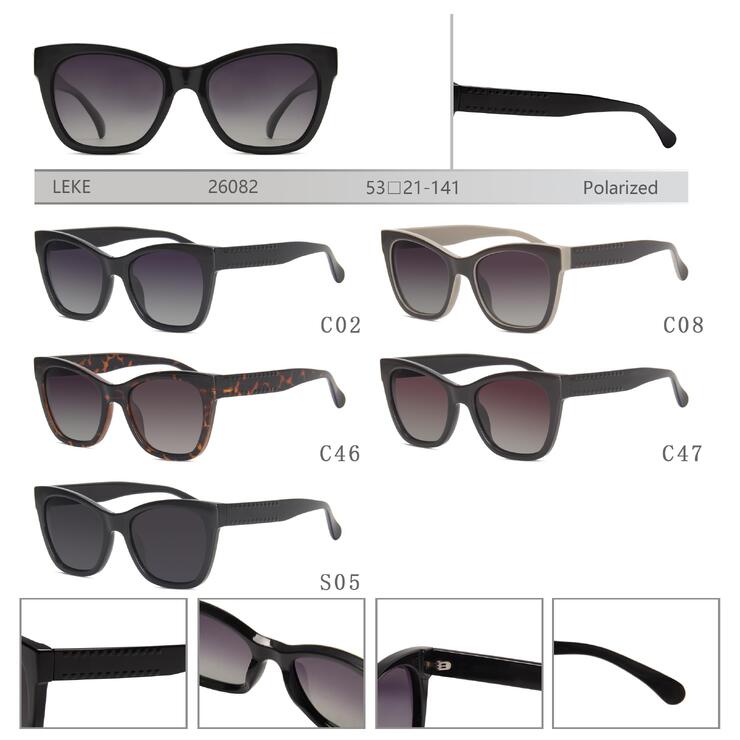 Polarized plastic sunglasses for women Leke LK26082