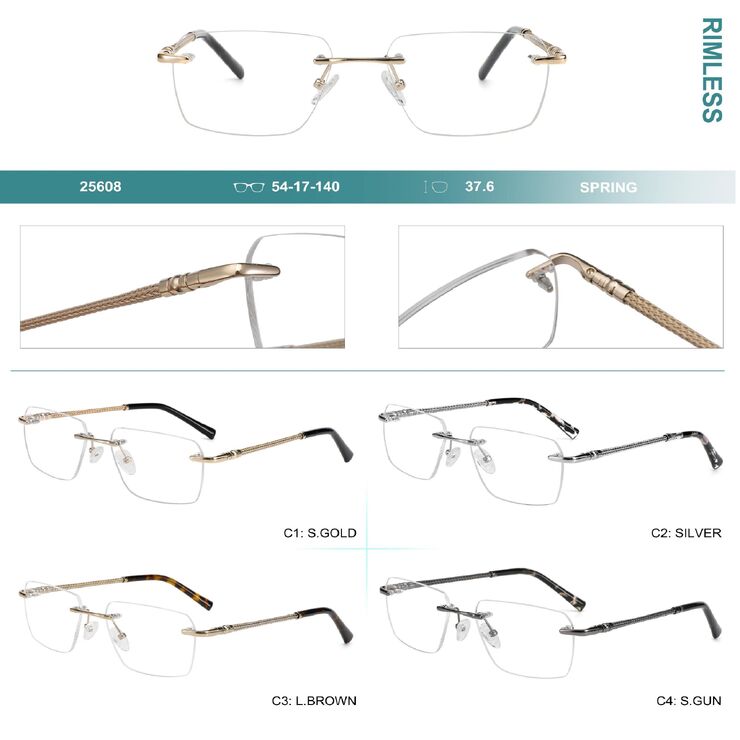 Оправа металлическая безободковая с флексом Big City 25608