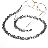 Glasses chain with pink crystals GL1403