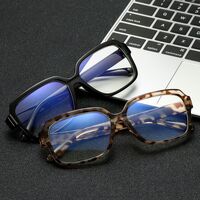 Plastic glasses with case, with blue light protection KY5218-2