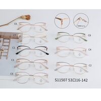 Combined frame (metal + TR90) with Blue Ray Cut protection lenses and flex MAMO S11507