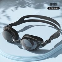 Swimming waterproof anti-fog goggles with earpugls, box, diopters from -1.50 to -6.00, YJ2017-YU