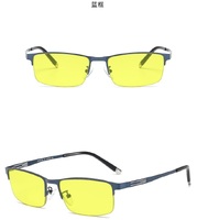 Photochromic nylor metal glasses with protection Blue Cut KY2057-2夜视变色