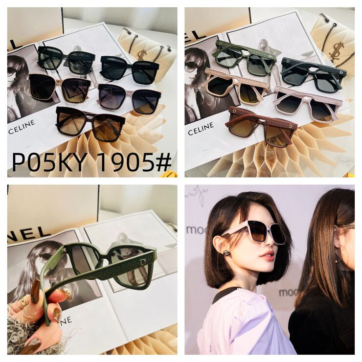 Polarized metal + TR90 sunglasses P05KY 1905