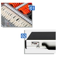 266 plastic rim ophthalmic trial lens set in an aluminum case 38/25 mm