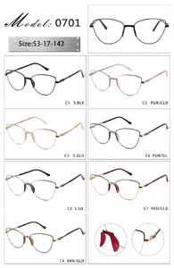 Оправа металлическая с мягким носоупором и флексом 0701-DA