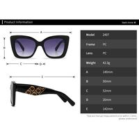 Пластиковые солнцезащитные очки в форме 