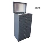 Office box - display case for frames and glasses, with a hinged lid, for 306 slots JS-C221217