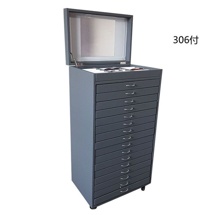 Офисный бокс - витрина для оправ и очков, с откидной крышкой, на 306 мест JS-C221217