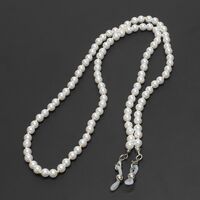Metal non-slip chain, with pearl beads, for glasses and masks GL215