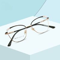 Combined frame (metal + TR90) or glasses with blue light protection, with spring hinges FA87167