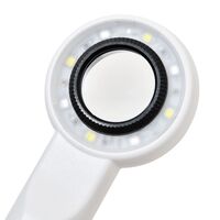 Magnifier with universal backlight, magnifying glass with handle 3008C-XX, size: diameter 30 mm, magnification: 60X