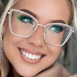 Оправа для очков комбинированная (металл + TR90) с защитой от синего света, с флексом FA87070