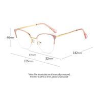 Metal glasses with blue light and UV protection 9711-GT