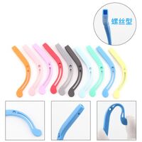 Наконечники на заушники силиконовые детские с винтовой фиксацией JT23-7, 65 мм (цена за пару)