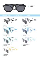 TR-90 plastic frames for kids with a sun protection clip-on 19991