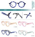 Plastic frames for glasses, acetate lamination Big City CH3215