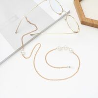 Metal non-slip chain, with pearls, for glasses and masks GA041