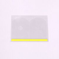 Липкий сегмент (липучки, слиперы, противоскользящие накладки) для линз, прозрачные с серебряной кромкой, поливинилхлорид, 500 штук