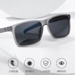 Plastic polarized square-rimmed sunglasses Elit 23G26-EL