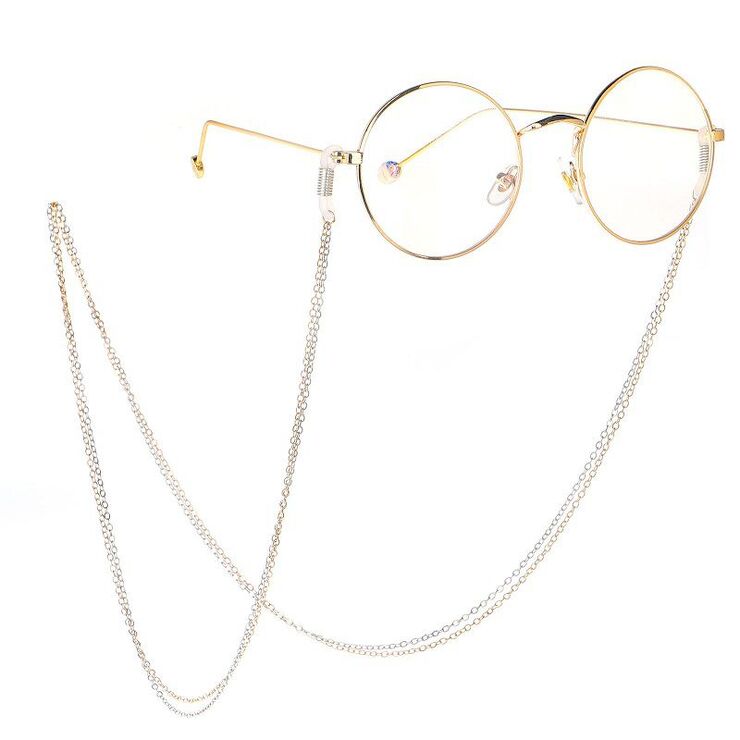 Two-tone metal non-slip chain, for glasses and masks GL158-2