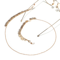 Glasses chain with leaves GL1340