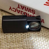 Folding magnifier with universal backlight 21008-XX, diameter: 21 mm, magnification: 30X