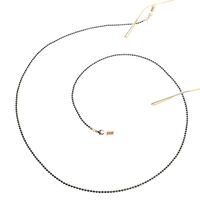 Металлическая нескользящая цепочка черного цвета, для очков и масок GL172