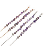 Natural amethyst glasses chain GL1201
