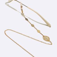 Gold-colored metal non-slip chain, for glasses and masks GL1630