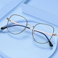 Metal glasses with blue light and UV protection 9672-2-GT