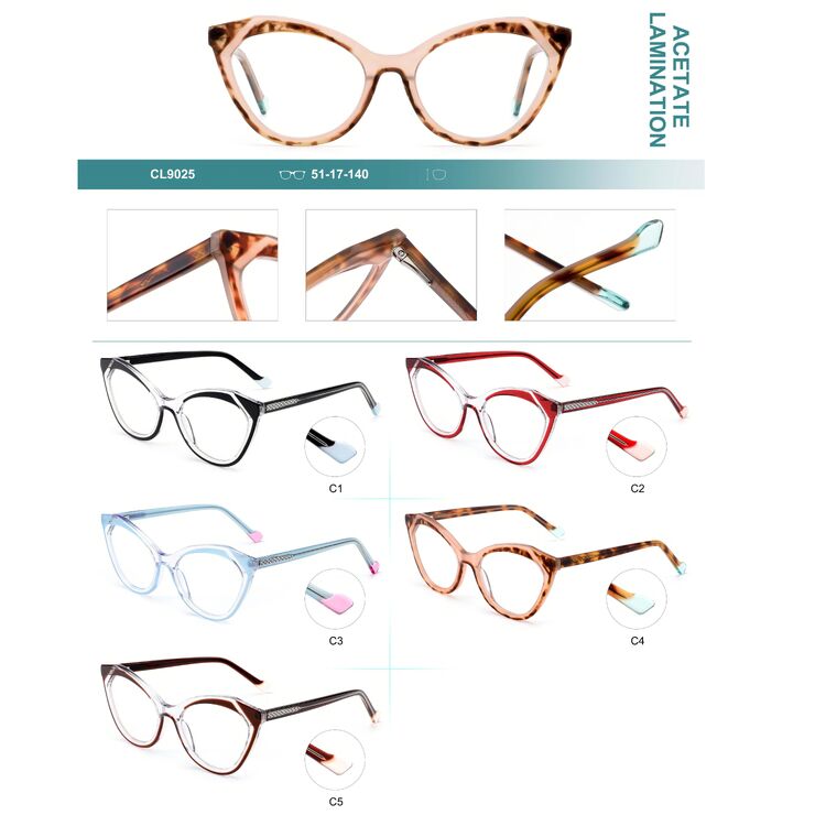 Оправа пластиковая из ламинированного многослойного ацетата с флексом Big City CL9025