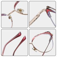 Оправа для очков комбинированная (металл + TR90) с защитой от синего света, с флексом FA87269