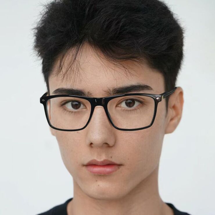 Plastic men's TR90 + metal frame for glasses with UV and Blue Ray Cut protection More LS218